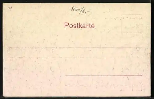 AK München, Theatinerkirche und Feldherrnhalle