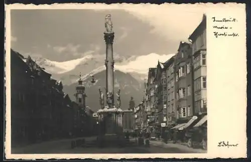 Foto-AK Adalbert Defner: Innsbruck, Maria-Theresienstrasse