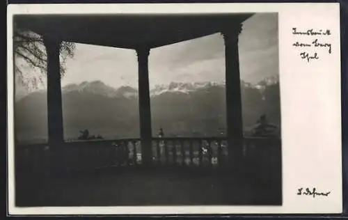 Foto-AK Adalbert Defner: Innsbruck vom Berg Isel