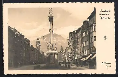 Foto-AK Adalbert Defner: Innsbruck, Maria-Theresienstrasse