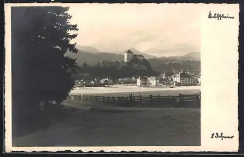Foto-AK Adalbert Defner: Kufstein, Ortsansicht mit Bergpanorama