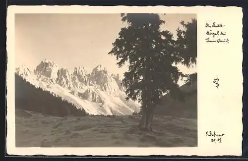 Foto-AK Adalbert Defner: Bergspitzen bei Innsbruck