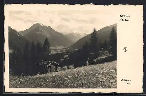 Foto-AK Adalbert Defner: Blick ins Stubai