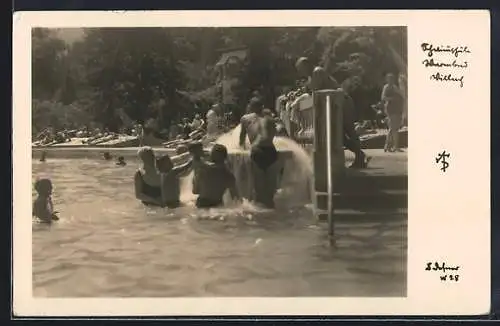 Foto-AK Adalbert Defner: Villach, Partie im Thermalbad