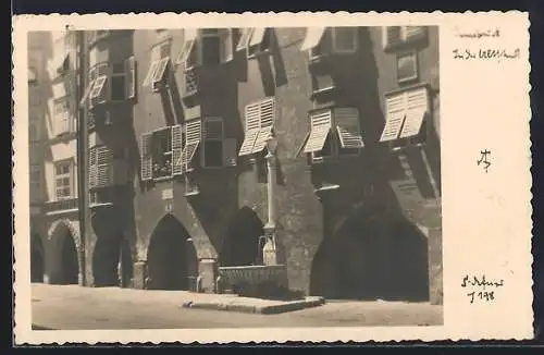 Foto-AK Adalbert Defner: Innsbruck, In der Altstadt