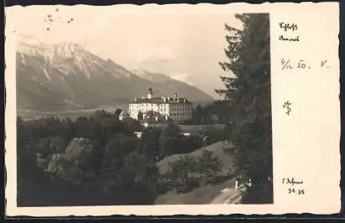 Foto-AK Adalbert Defner: Schloss Ambras
