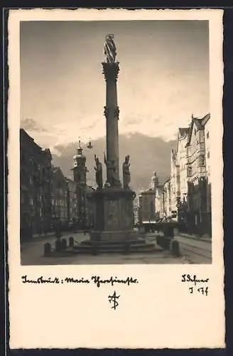 Foto-AK Adalbert Defner: Innsbruck, Maria-Theresienstrasse
