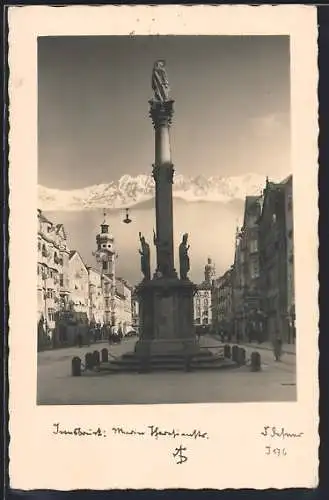 Foto-AK Adalbert Defner: Innsbruck, Annasäule