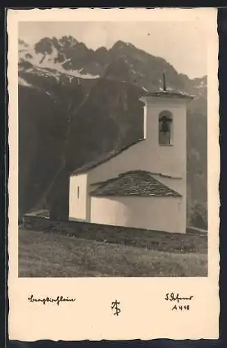 Foto-AK Adalbert Defner: Bergkirchlein im Sonnenschein