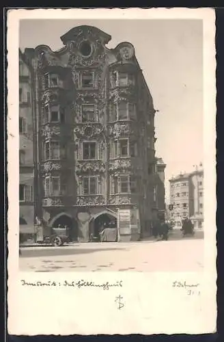 Foto-AK Adalbert Defner: Innsbruck, Das Hölblinghaus