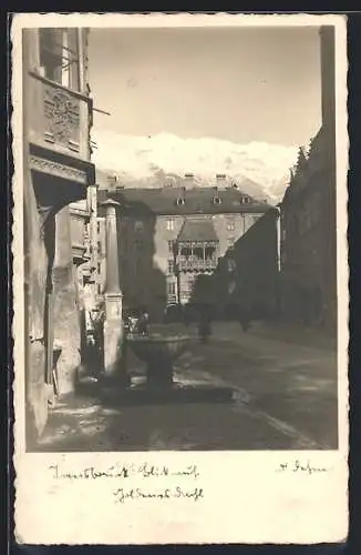 Foto-AK Adalbert Defner: Innsbruck, Blick auf das goldene Dachl