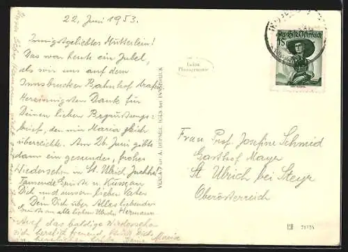 Foto-AK Adalbert Defner: Innsbruck, Panoramablick