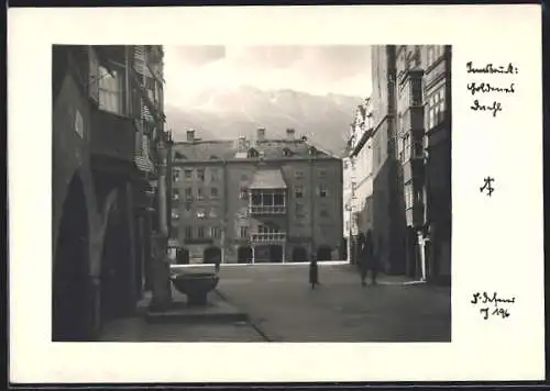 Foto-AK Adalbert Defner: Innsbruck, Goldenes Dachl