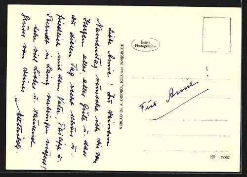 Foto-AK Adalbert Defner: Abendfrieden in den Bergen