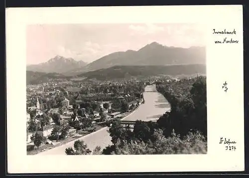 Foto-AK Adalbert Defner: Innsbruck, Blick von Norden