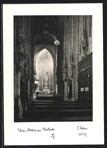 Foto-AK Adalbert Defner: Wien, Maria am Gestade, Innenansicht