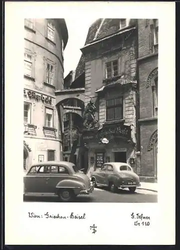 Foto-AK Adalbert Defner: Wien, Griechen-Beisel