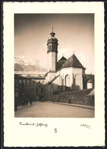 Foto-AK Adalbert Defner: Innsbruck, Innenansicht an der Stiftskirche