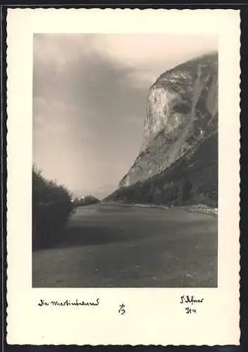 Foto-AK Adalbert Defner: Die Martinswand