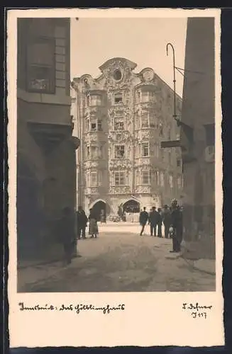 Foto-AK Adalbert Defner: Innsbruck, Das Helblinghaus