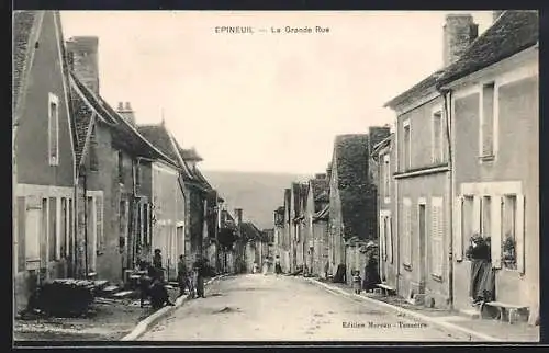 AK Épineuil, La Grande Rue