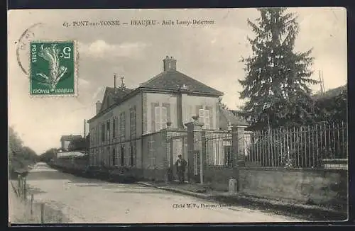 AK Pont-sur-Yonne, Beaujeu, Asile Lamy-Delettrez