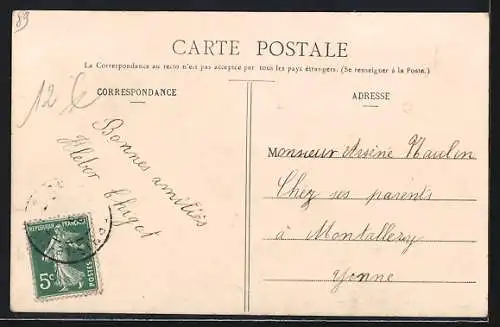 AK Chitry-le-Fort, Grande-Rue