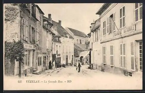 AK Vézelay, La Grande Rue