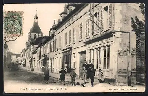 AK Brienon, La Grande-Rue