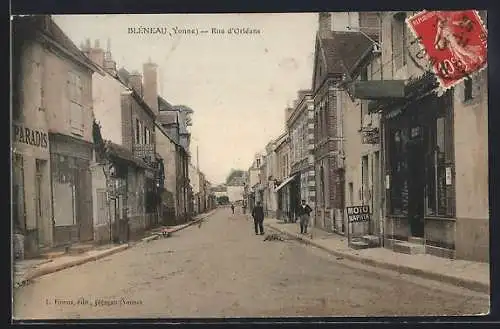 AK Bléneau /Yonne, Rue d`Orléans