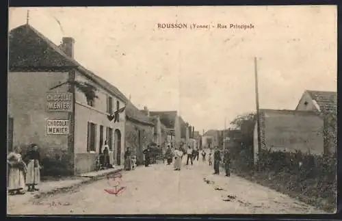 AK Rousson /Yonne, Rue Principale