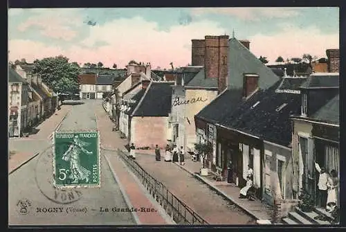 AK Rogny /Yonne, La Grande-Rue