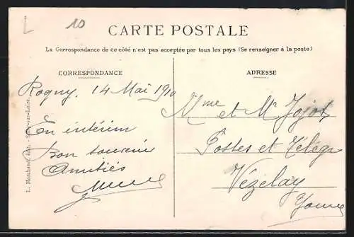 AK Rogny /Yonne, La Grande-Rue