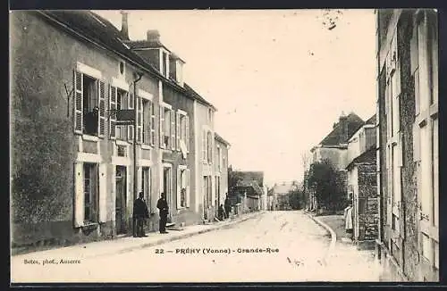 AK Préhy, Yonne, Grande-Rue