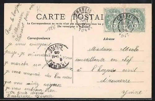 AK Préhy, Yonne, Grande-Rue