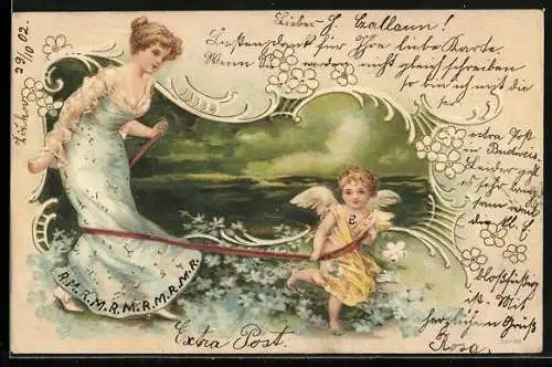 AK Amor zieht eine junge Frau mit sich