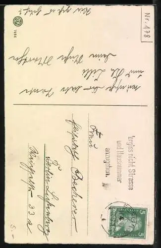 AK Osterhase mit Weidenzweig