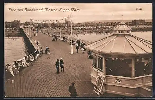 AK Weston-super-Mare, Pier and Bandstand