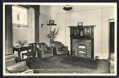 AK Weston-super-Mare, Somerset Legion House, Entrance Lounge
