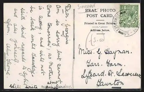 AK Wiveliscombe, General View from the South