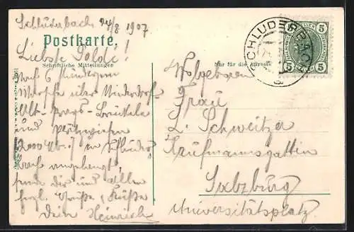 AK Schluderbach /Ampezzotal, Hotel Sigmundsbrunn mit Mt. Cristallin, Inh. Alois Baumgartner