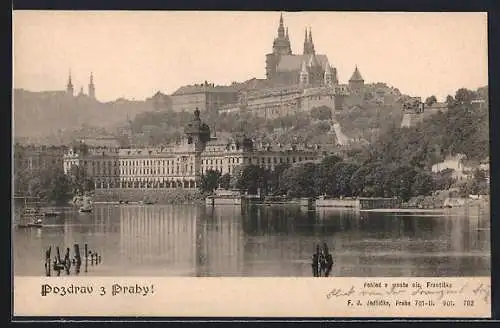 AK Prag / Praha, Blick zum Hradschin