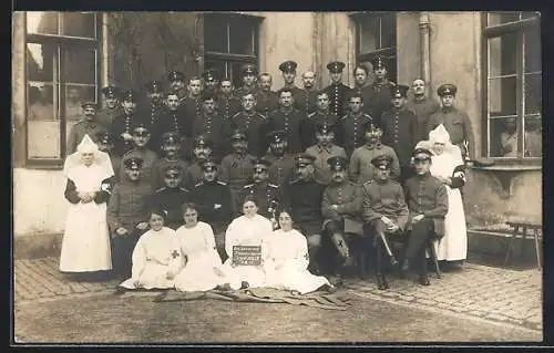 AK Ingolstadt, Gruppenfoto, Res. Lazarett, Knabenschule