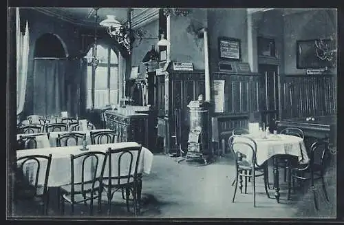 AK Remscheid, Restaurant Zur Träne, Bismarckstr. 15, Grosser Saal und Gesellschaftszimmer