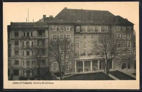 AK Berlin-Charlottenburg, Ansicht vom Victoria Studienhaus