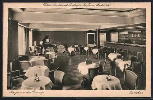 AK Berlin, Restaurant Tanzbar Meyer, An der Passage, Behrenstr. 50, Direktion Paul Kalina