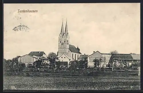 AK Tuntenhausen, Ortsansicht von der Weide aus
