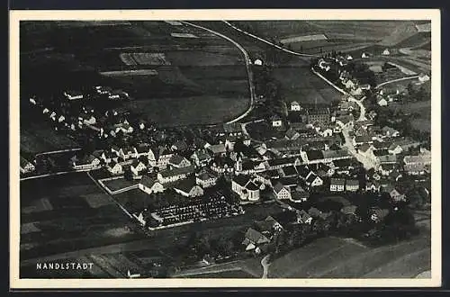 AK Nandlstadt, Gesamtansicht vom Flugzeug aus