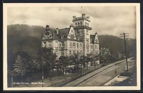 AK Baden-Baden, Hotel Eden, Totalansicht