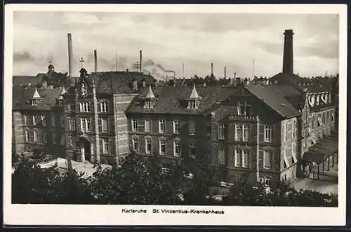 AK Karlsruhe, St. Vinzentius-Krankenhaus und Umgebung
